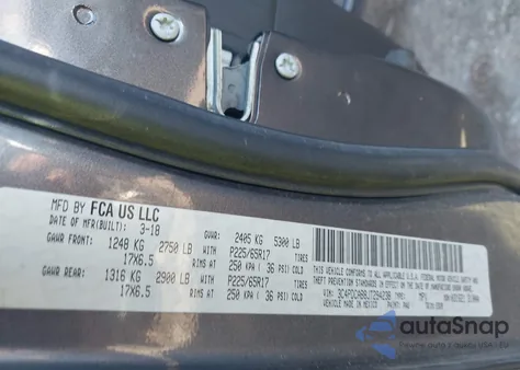 2018 Dodge Journey Se из США, поврежденный, VIN 3C4PDCAB8JT294238